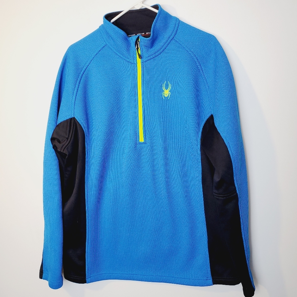Spyder Men's 1/4 zip fleece lined top